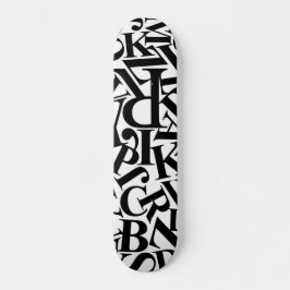 Alphabet Brev Mini Skateboard Bräda 18,5 Cm