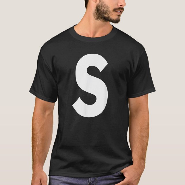 Alphabet Brev S T Shirt (Framsida)