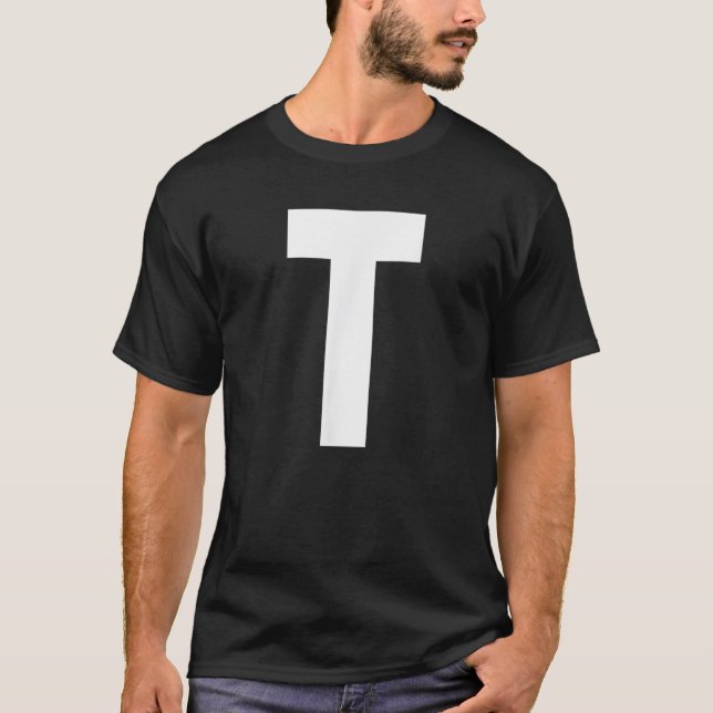 Alphabet Brev T Shirt (Framsida)