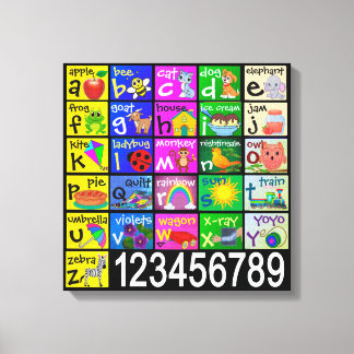 Alphabet Canvastryck