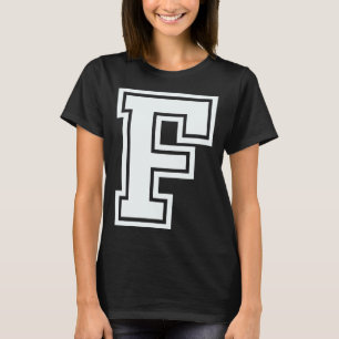 Alphabet Capital brev F motsvarande familjgrupp ha T Shirt