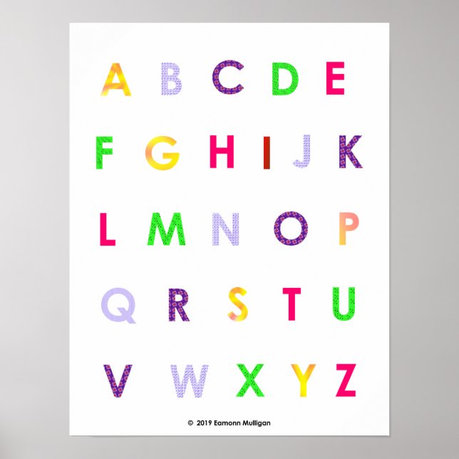 Alphabet Capital Brev Poster (Framsidan)