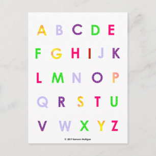 Alphabet Capital Brev Vykort