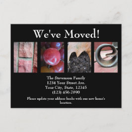 Alphabet Collage, HOME Brev Ord Art Flytta Meddelande Vykort