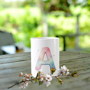 Alphabet Dream - Anpassningsbarna "A" Watercolor M Kaffemugg