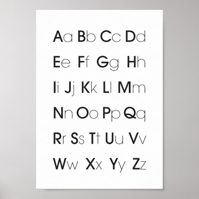 Alphabet Education Poster (Framsidan)