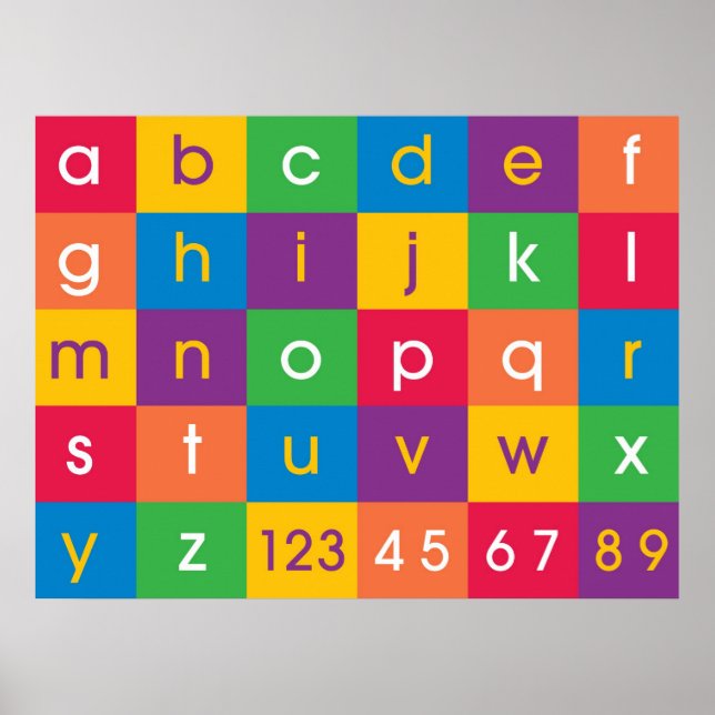 Alphabet Färg Poster (Framsidan)