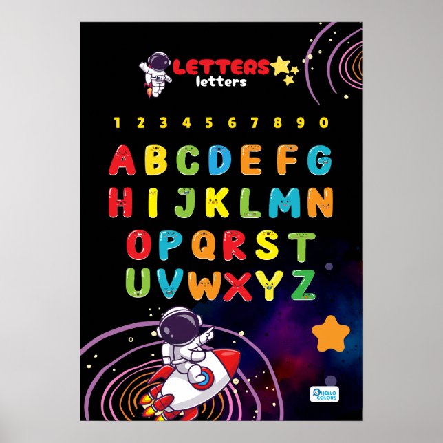 Alphabet Featuring Rymden Poster (Framsidan)
