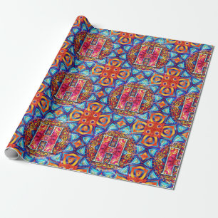 Alphabet H mandala Presentpapper