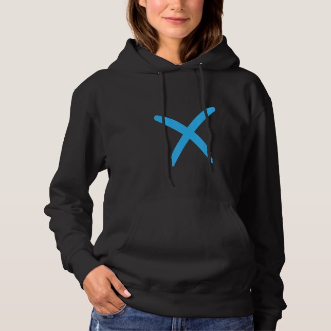 Alphabet Handwritten Letter X T Shirt (Framsida)