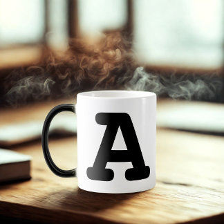 Alphabet Initial Brev A Monogram Magic Mugg