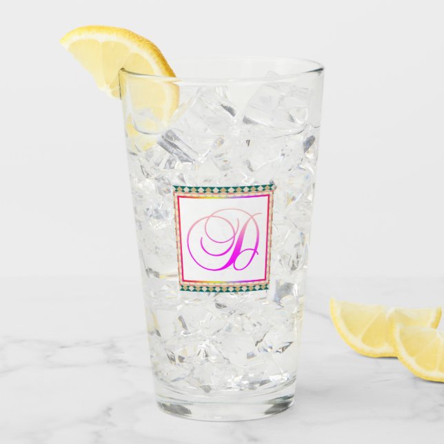 ALPHABET INITIAL D MONOGRAM GLASKOPP (Framsida Ice)