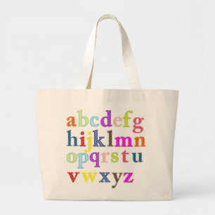 Alphabet Jumbo Tygkasse