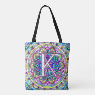Alphabet K mandala Tygkasse