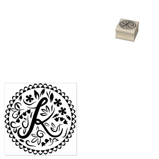 Alphabet K Stämpel (Stämplad)