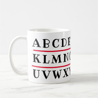 Alphabet  kaffemugg