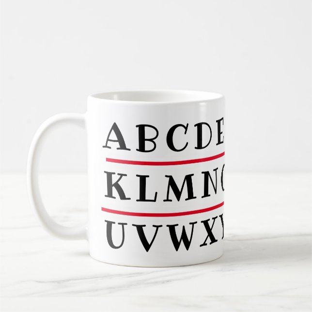 Alphabet  kaffemugg (Vänster)
