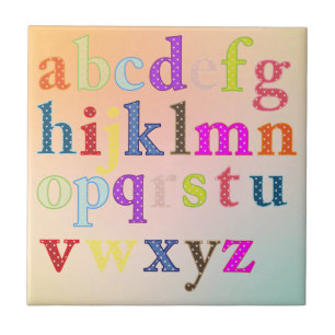 Alphabet Kakelplatta