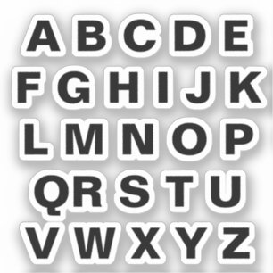 Alphabet Klistermärken
