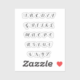 Alphabet Klistermärken