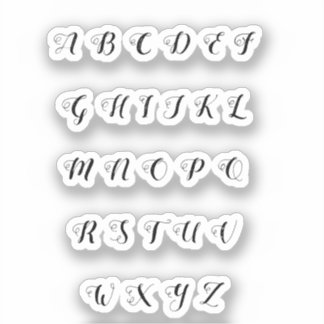 Alphabet Klistermärken
