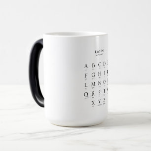 Alphabet Latin Language Magisk Mugg