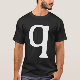 Alphabet Letter Q Q Halloween Carnival T Shirt