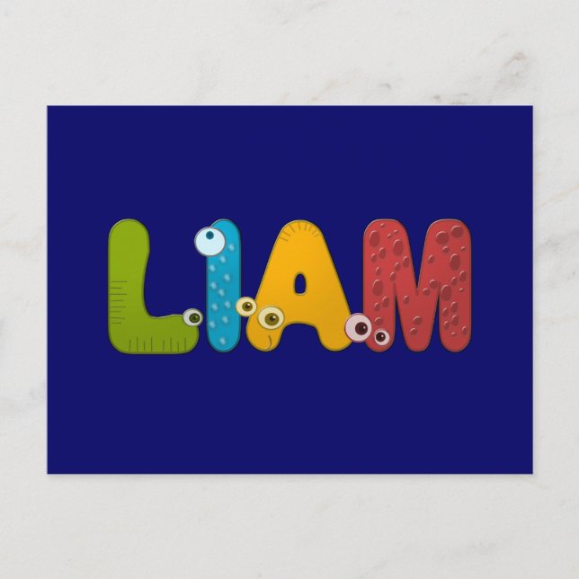 Alphabet Liam Vykort (Framsida)
