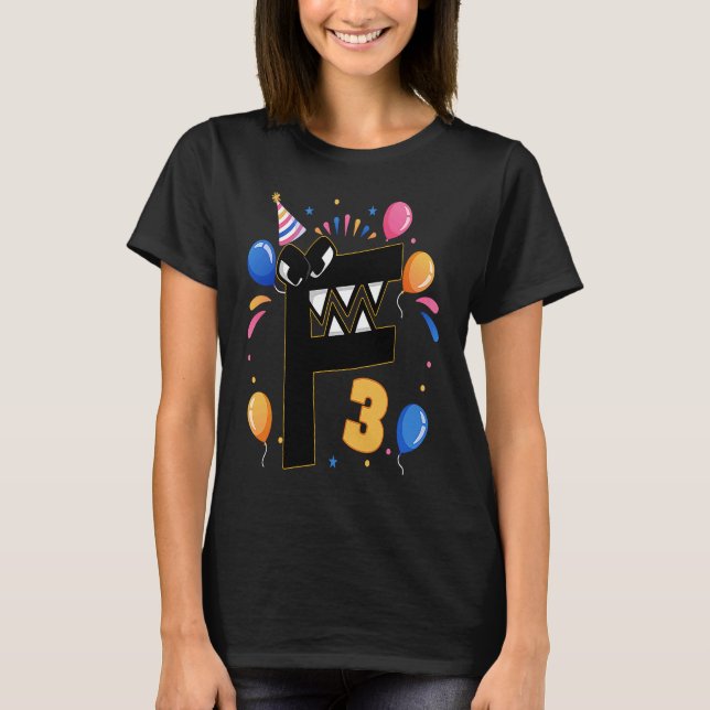 Alphabet Lore i 3 år T Shirt (Framsida)