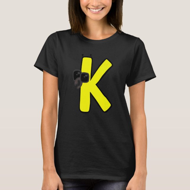 Alphabet Lore k T Shirt (Framsida)