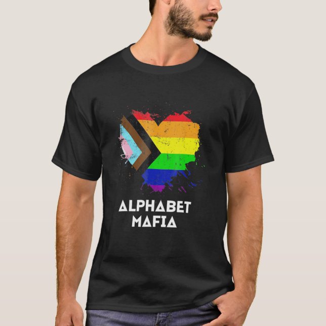 Alphabet Mafia - Lgbtq Pride - Ljud Gay Im in Fo T Shirt (Framsida)