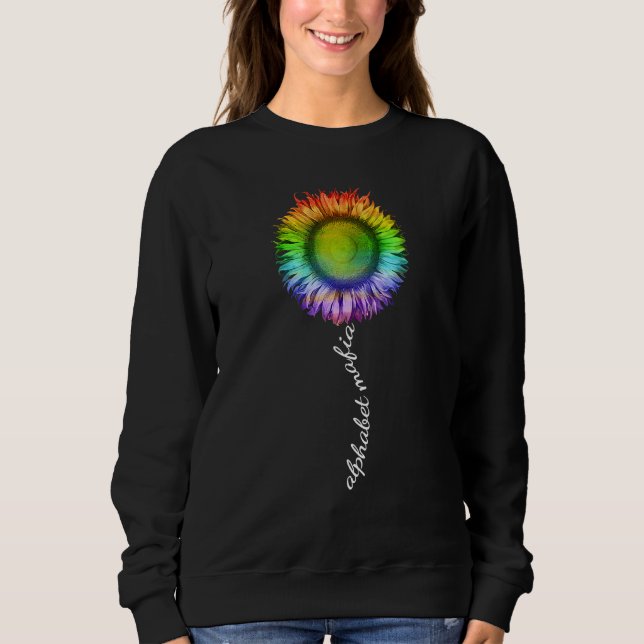 Alphabet Mafia Lgbtq Pridet Rainbow Färg Decor T Shirt (Framsida)