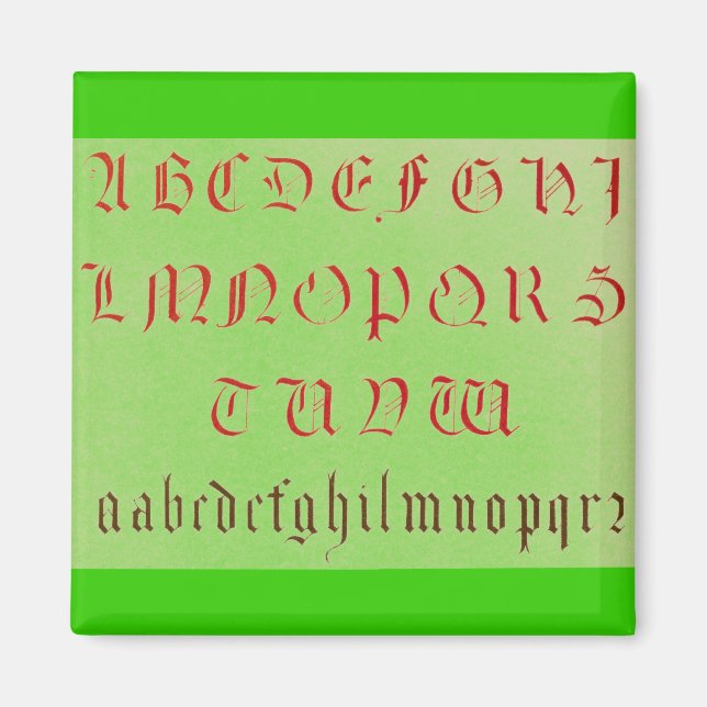 Alphabet Magnet (Framsidan)