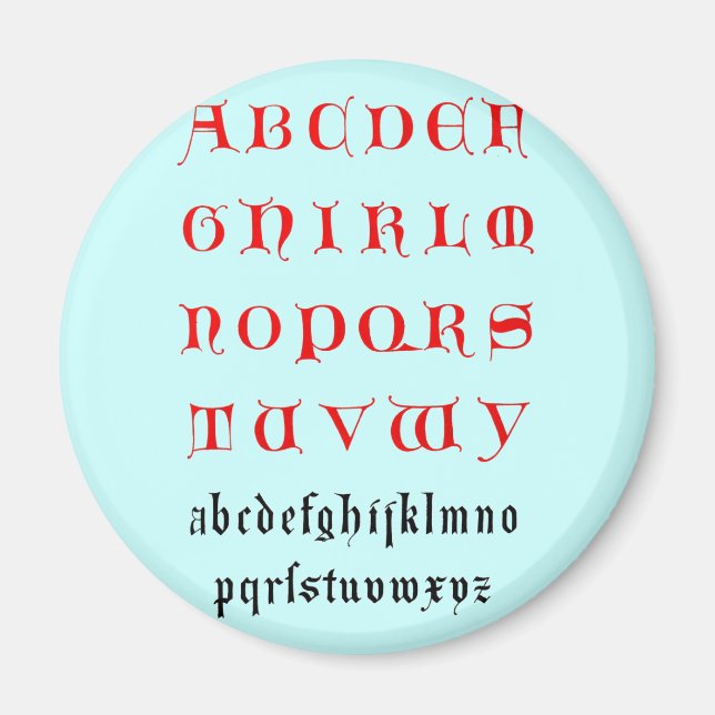Alphabet Magnet (Framsidan)