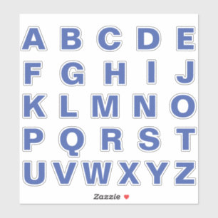 Alphabet Monogram Brev Initial Klistermärken