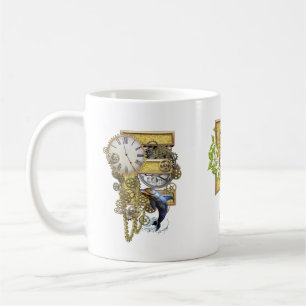 Alphabet monogram första brev E Kaffemugg