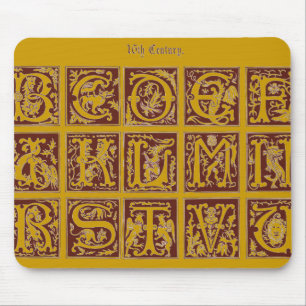 Alphabet Mouse Pad Musmatta