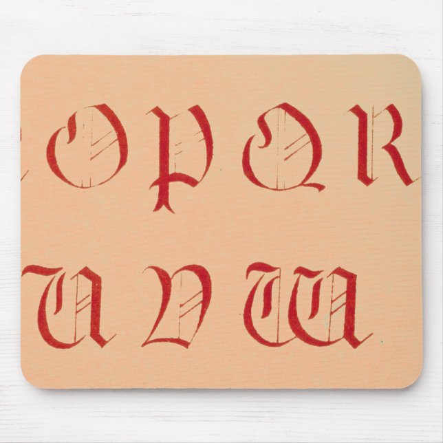 Alphabet Mouse Pad Musmatta (Framsidan)