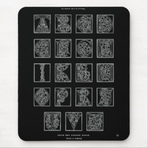 Alphabet Mouse Pad Musmatta