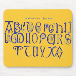 Alphabet Mouse Pad Musmatta