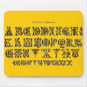 Alphabet Mouse Pad Musmatta