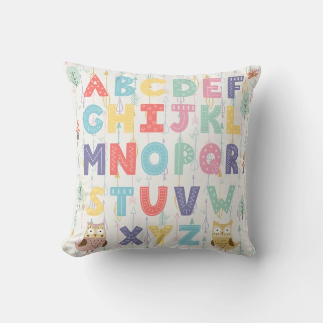 Alphabet Nursery Kudde (Framsida)