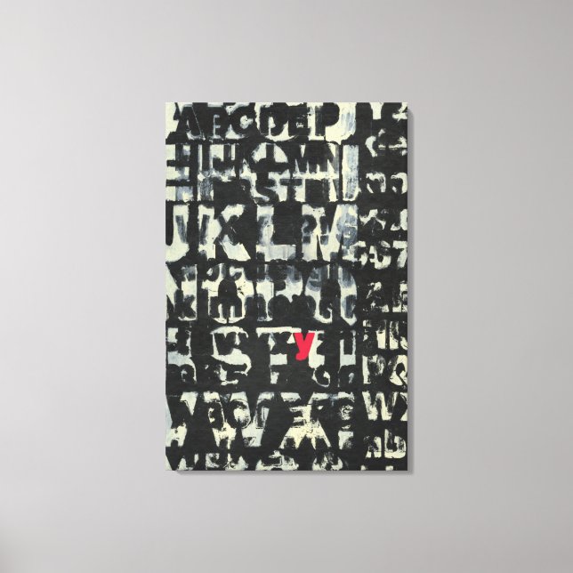 Alphabet Painting av Norman Wyatt Canvastryck (Framsida)