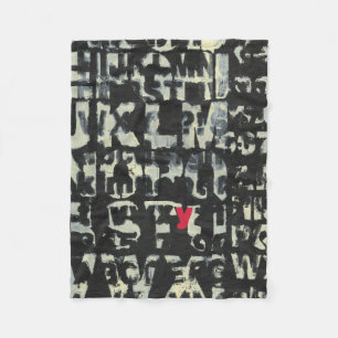 Alphabet Painting av Norman Wyatt Fleecefilt