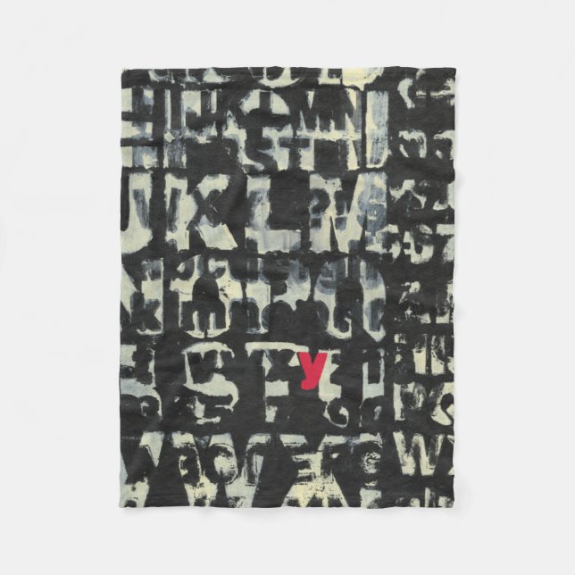 Alphabet Painting av Norman Wyatt Fleecefilt (Framsidan)