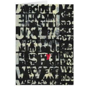 Alphabet Painting av Norman Wyatt Hälsningskort