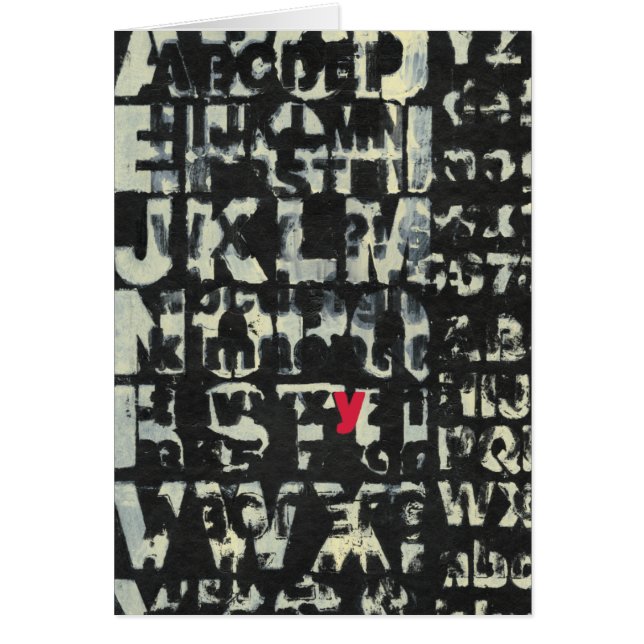 Alphabet Painting av Norman Wyatt Hälsningskort (Framsidan)