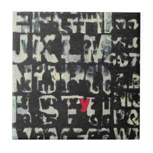 Alphabet Painting av Norman Wyatt Kakelplatta