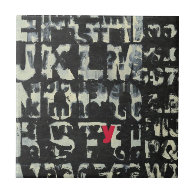 Alphabet Painting av Norman Wyatt Kakelplatta (Framsidan)