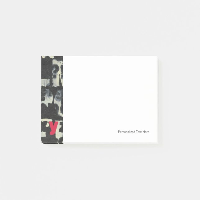 Alphabet Painting av Norman Wyatt Post-it Block (Framsida)